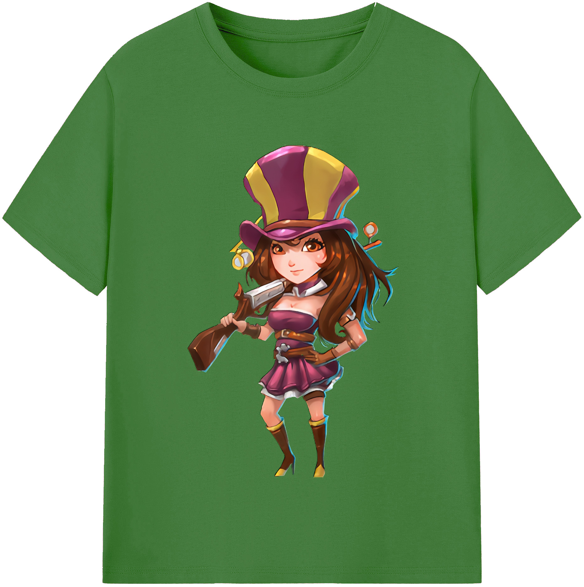 （画像用） リーグ・オブ・レジェンド League of Legends LOL レディースカジュアルプリントTシャツ（綿100％）